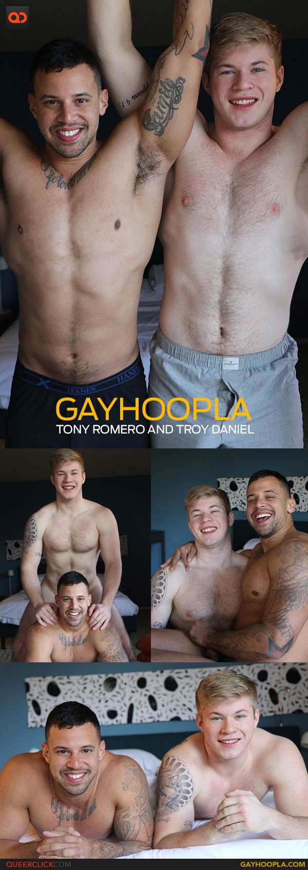 GayHoopla: Tony Romero FUCKS New Blonde Teen Troy Daniel