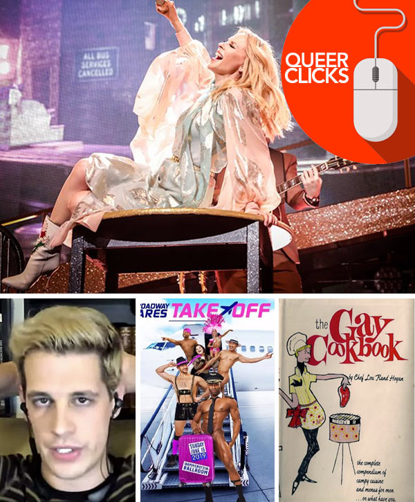 Queer Clicks: May 03 | Kylie Announces New Album, Facebook Bans People, Broadway Bares 2019 & Other News