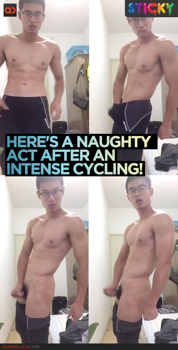 Here's A Naughty Act After An Intense Cycling!