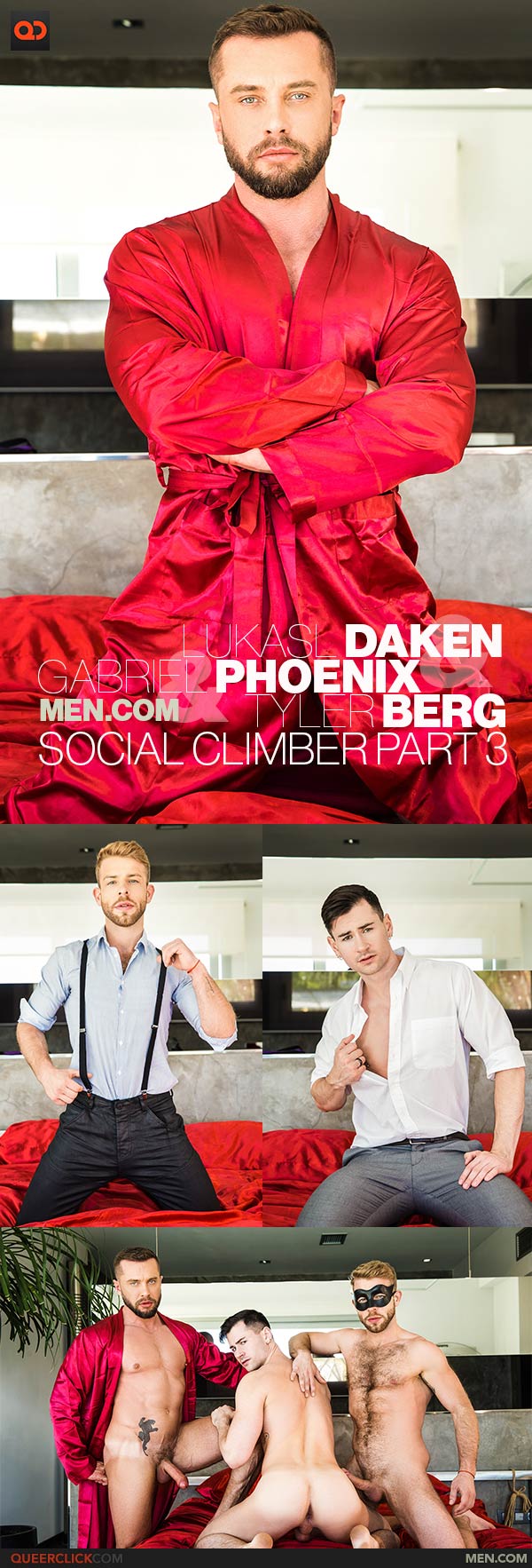 Men.com: Tyler Berg, Lukas Daken and Grabriel Phoenix