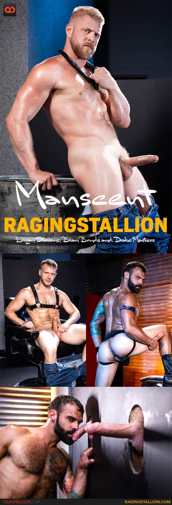 Raging Stallion: Logan Stevens, Brian Bonds and Drake Masters