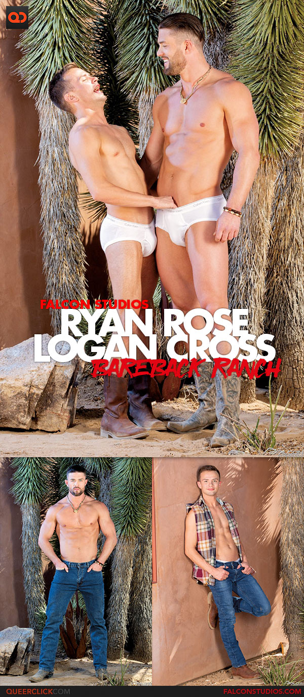 Falcon Studios: Ryan Rose Fucks Logan Cross - Bareback Ranch
