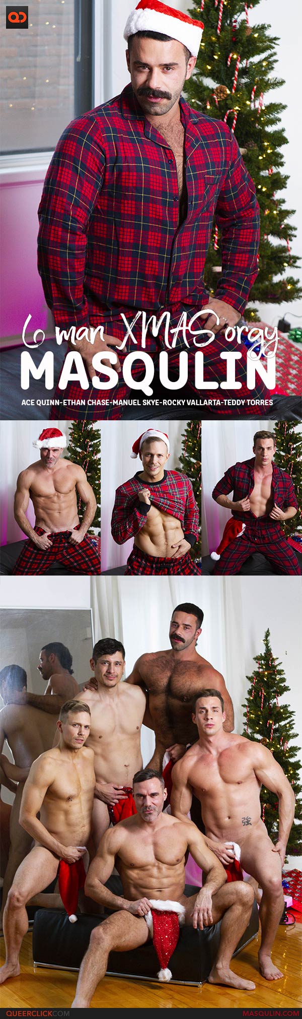Masqulin: Ace Quinn , Ethan Chase, Manuel Skye, Rocky Vallarta and Teddy Torres - 12DAYSOFXXXMAS SAVINGS