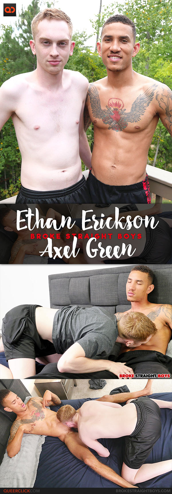 Broke Straight Boys: Axel Green Fucks Ethan Erickson - Bareback