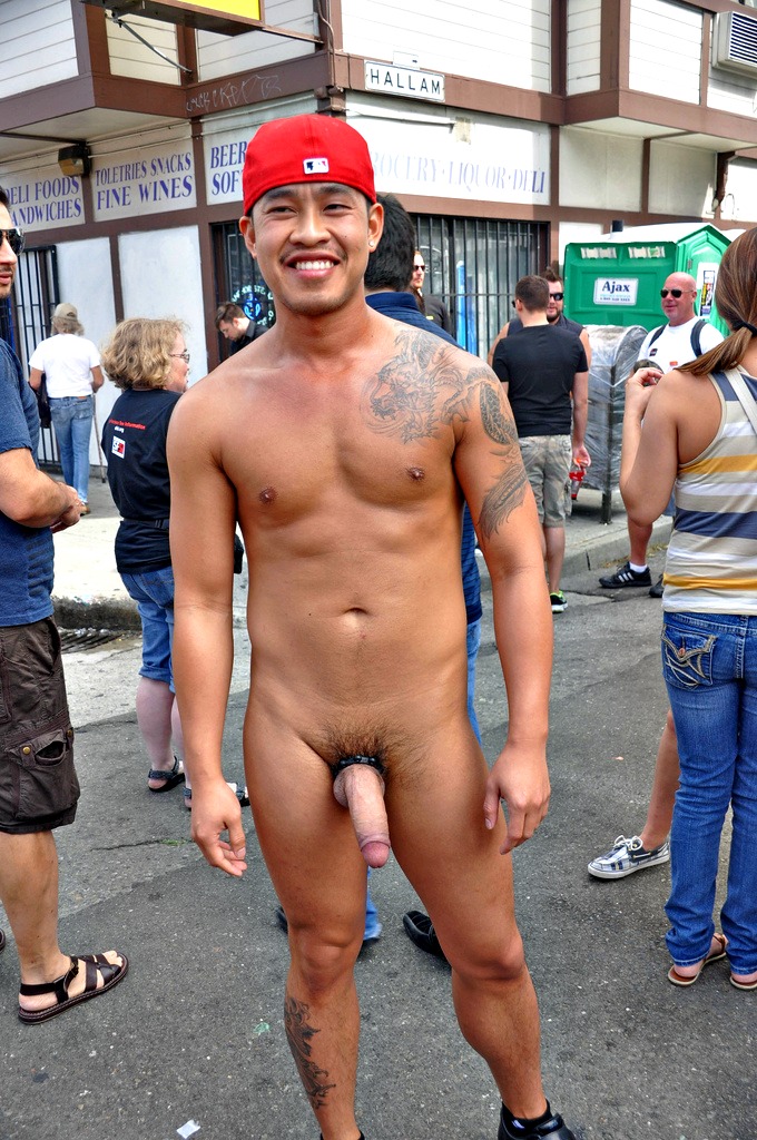 Would you strip naked in public? 