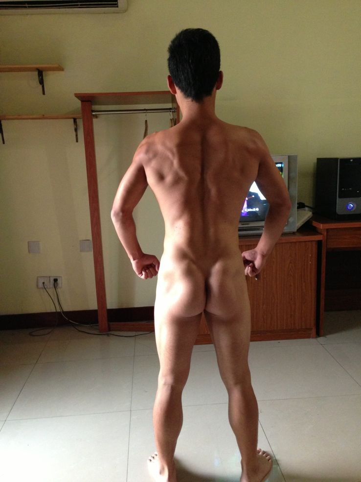 naked, muscle, hunk, cock, ass