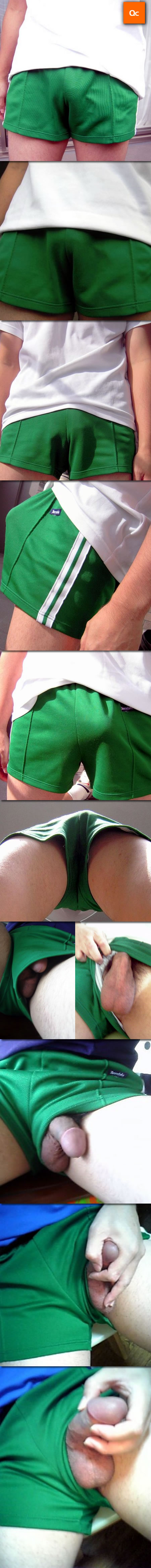 綠色短褲