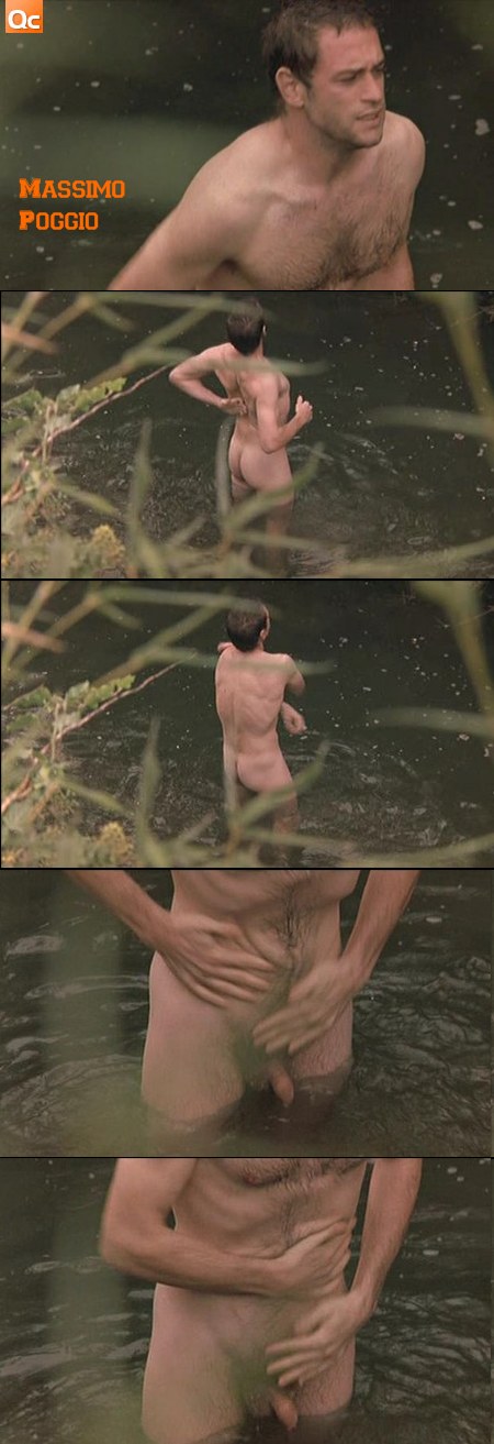 Massimo Poggio Bathing in Stream