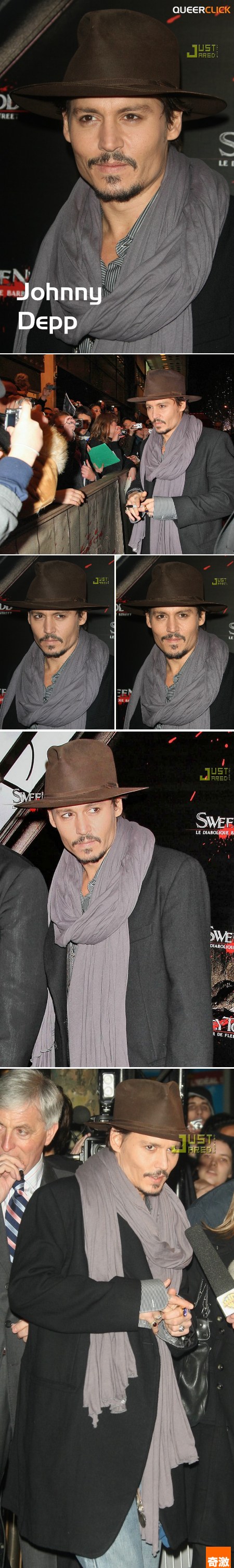 美型男Johnny Depp在巴黎