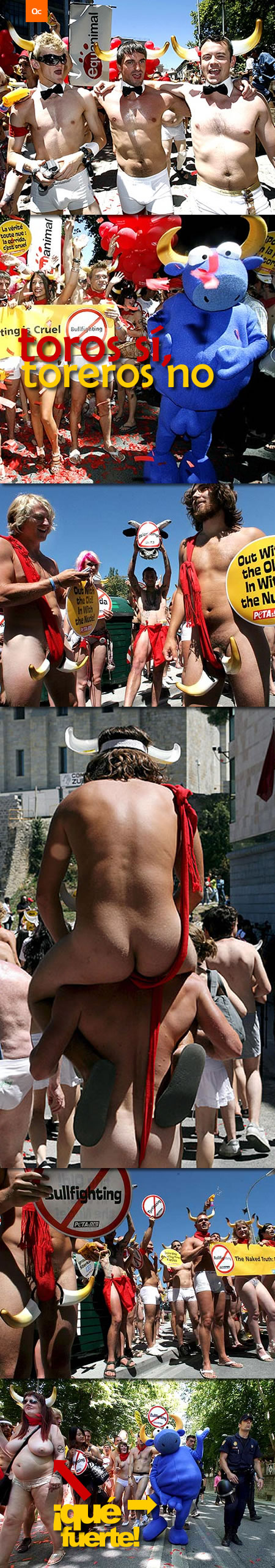 Desnudos contra los sanfermines 2007