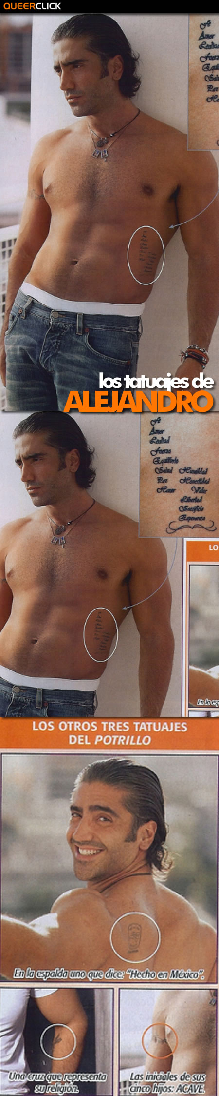 Los Tatuajes de Alejandro Fernández