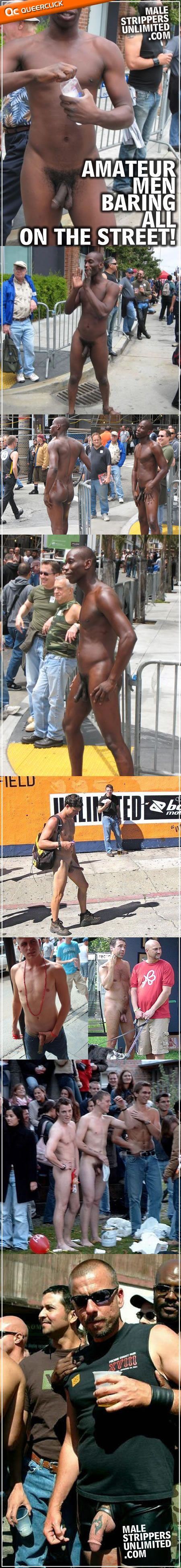 Male Strippers Unlimited: Amateur Hunks Public Nudity