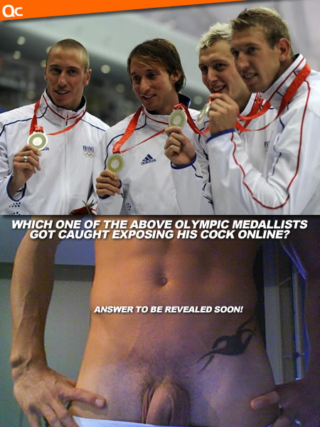 Olympic Medallist Exposes Himself