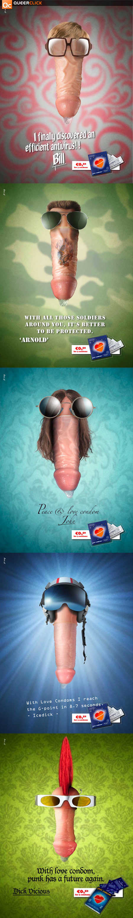 Belgian Love Condom Ads Feature Celebrity Cocks