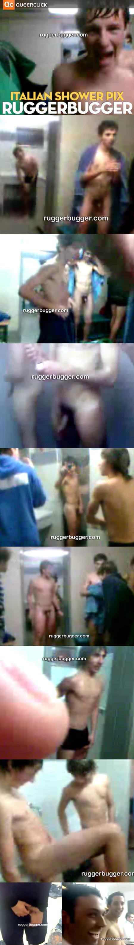 Italian Guys in the Shower at Ruggerbugger