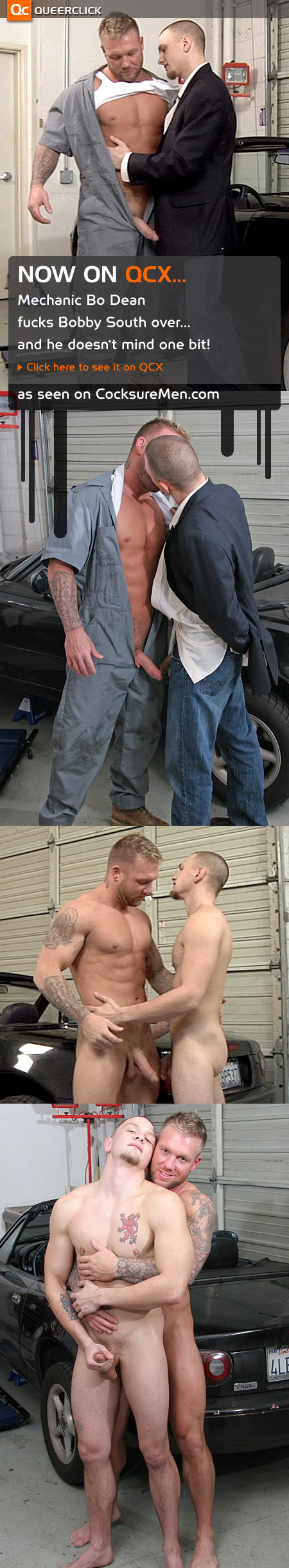  Bo Dean Inspects Bobby South and Lubes Him Up at Cocksure Men
