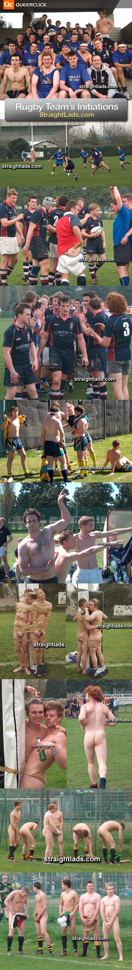 Rugby Team Initiation Rituals at Straight Lads