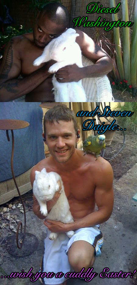 Diesel Washington And Steven Daigle Manhandle The Easter Bunny