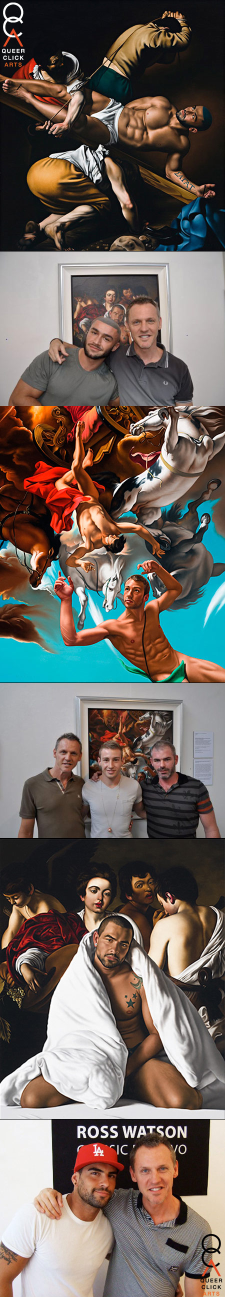 QCA: Ross Watson Paints Francois Sagat, Marco Da Silva, and Matthew Mitcham