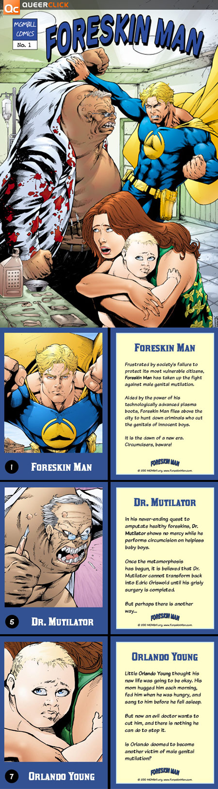 QCA Comics: Foreskin Man Saves The, Uh... Dicks