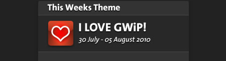 GWiP Awards 2010 Week 1 Theme - I LOVE GWiP!