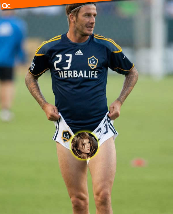 David Beckham Shortie Shorts Bulge