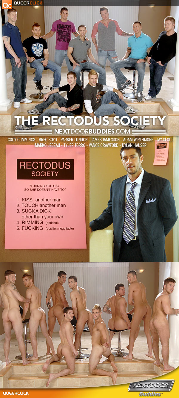 NextDoorStudios: The Rectodus Society (9 Guy Orgy) - QueerCl