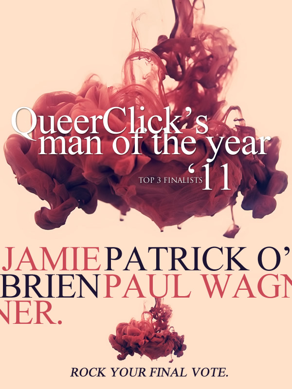QueerClick Man Of The Year 2011 Top 3 Finalists