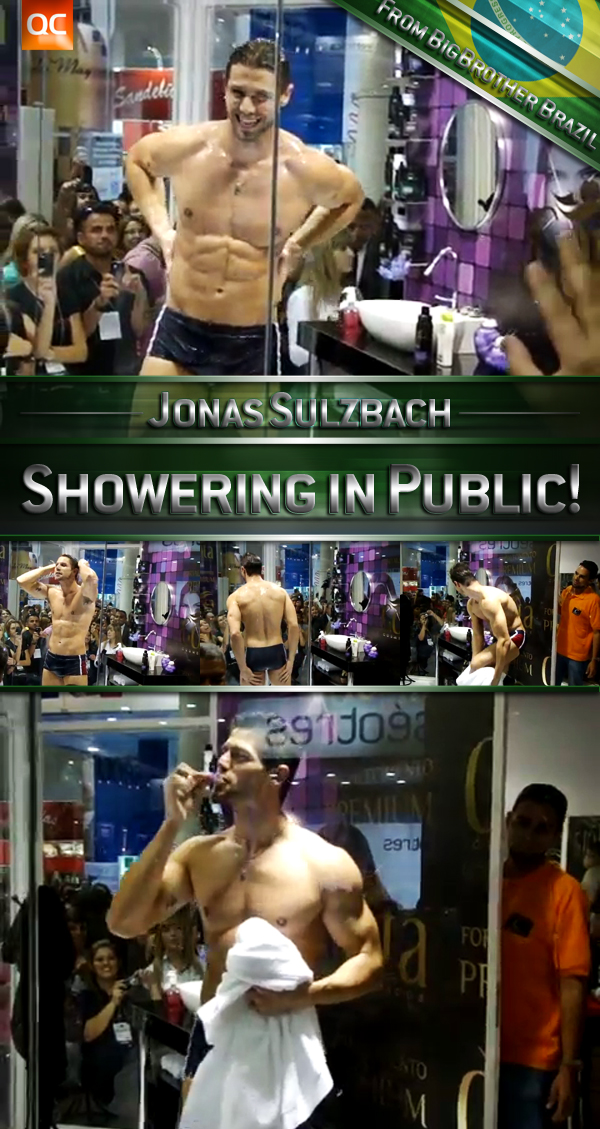 Jonas Sulzbach Showering in Public!