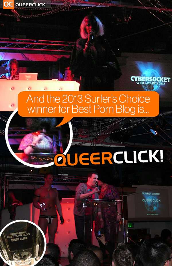 2013 Cybersocket Web Awards: Winning Best Gay Porn Blog - QueerClick
