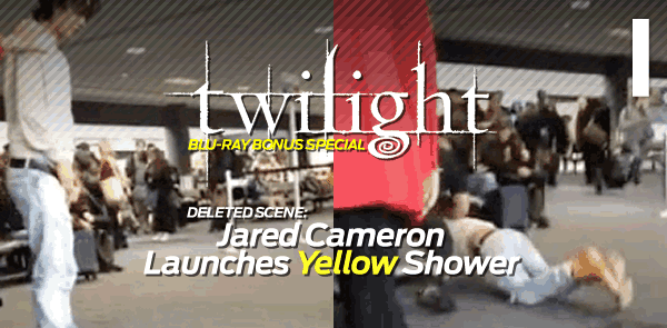 Twilight Actor Bronson Pelletier Pees in an Airport