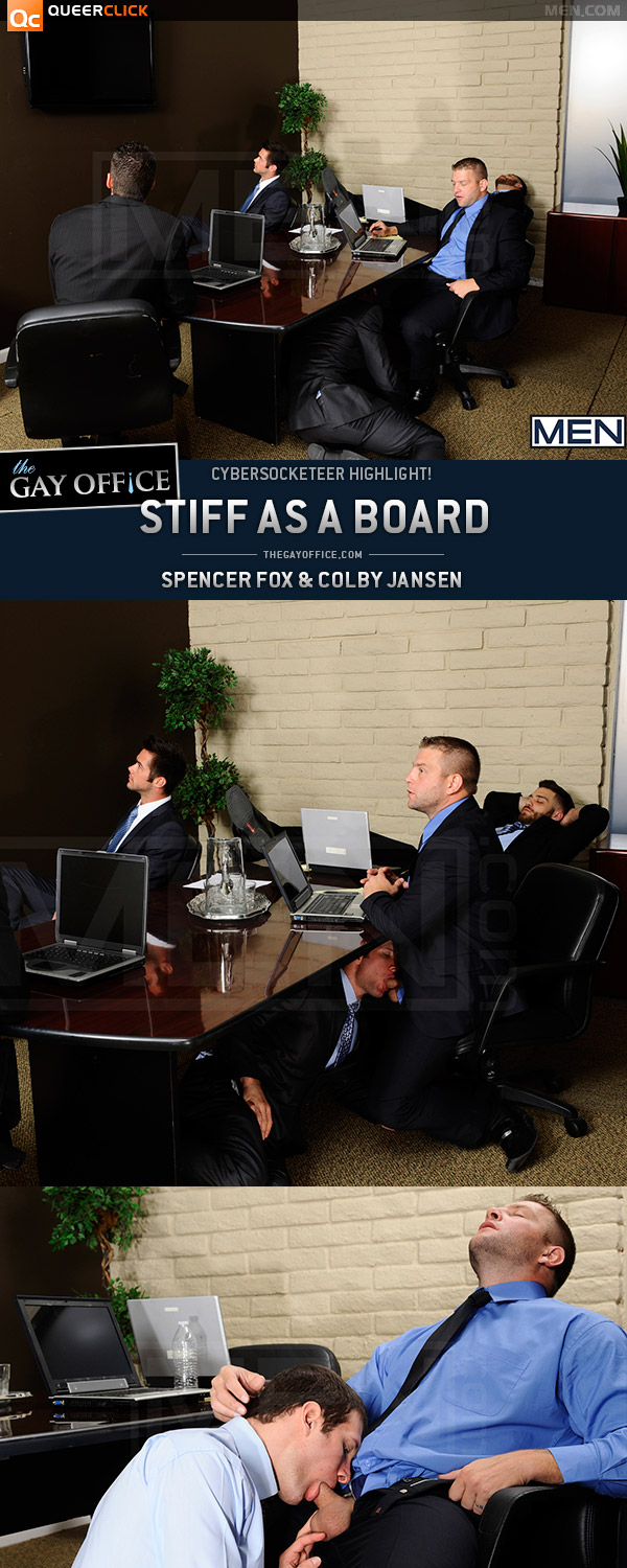 Men.com's The Gay Office Stiff As A Board