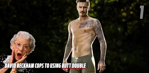 David Beckham Cops to Using Butt Double