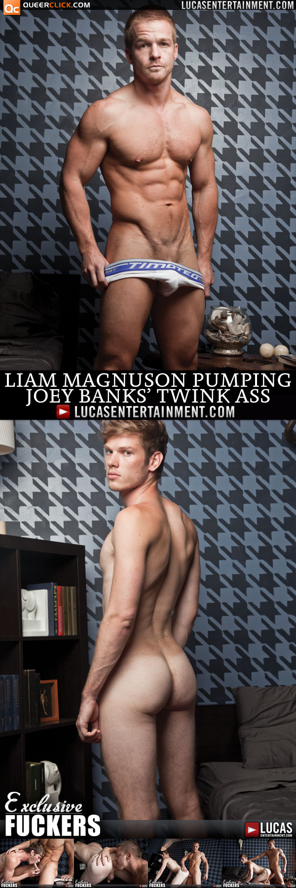 Lucas Entertainment LIAM MAGNUSON GETS A WORKOUT PUMPING JOEY BANKS' TWINK ASS