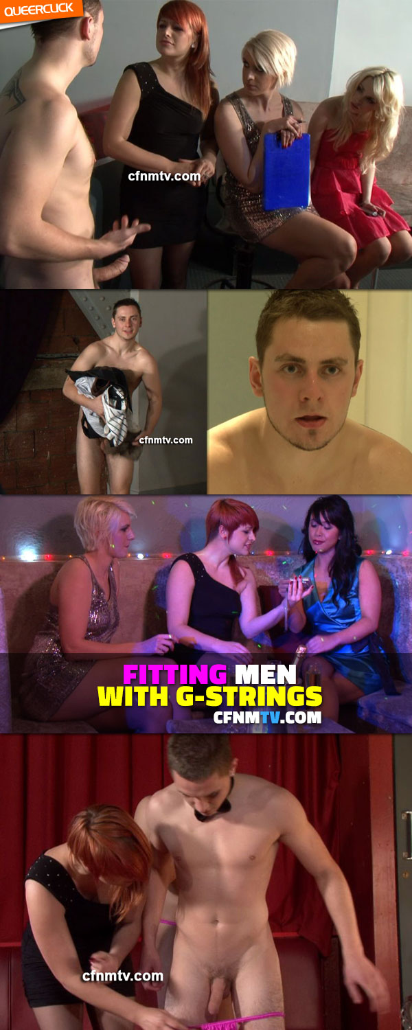 CFNMTV.com - Fitting Men with G-strings