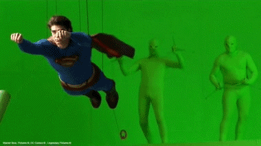Green Screen Fluffers for Superman!