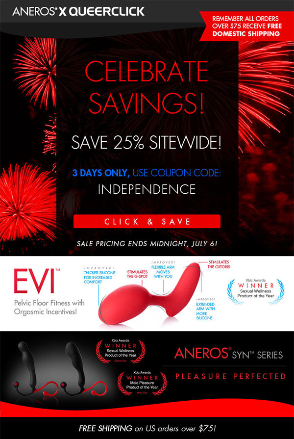 Aneros Independence Day Discount!