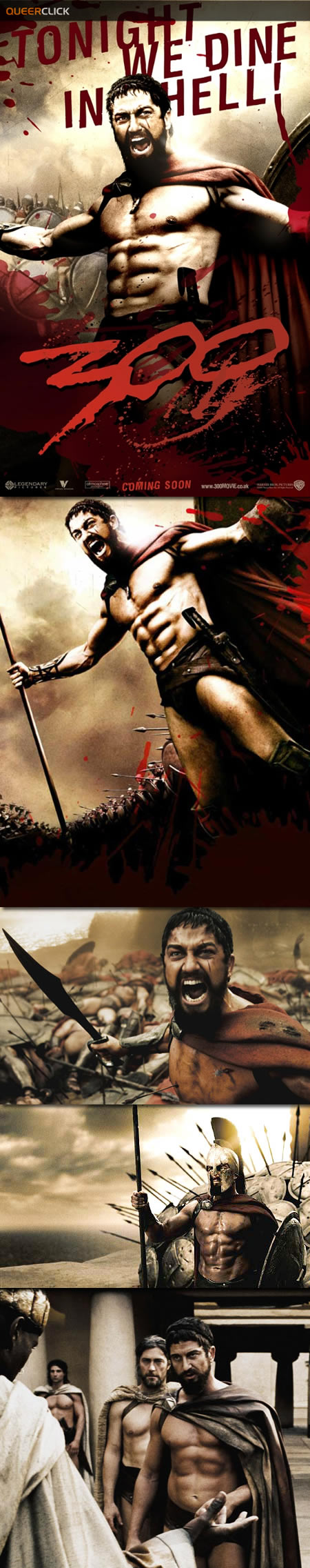 Gerard Butler as Leonidas in 300