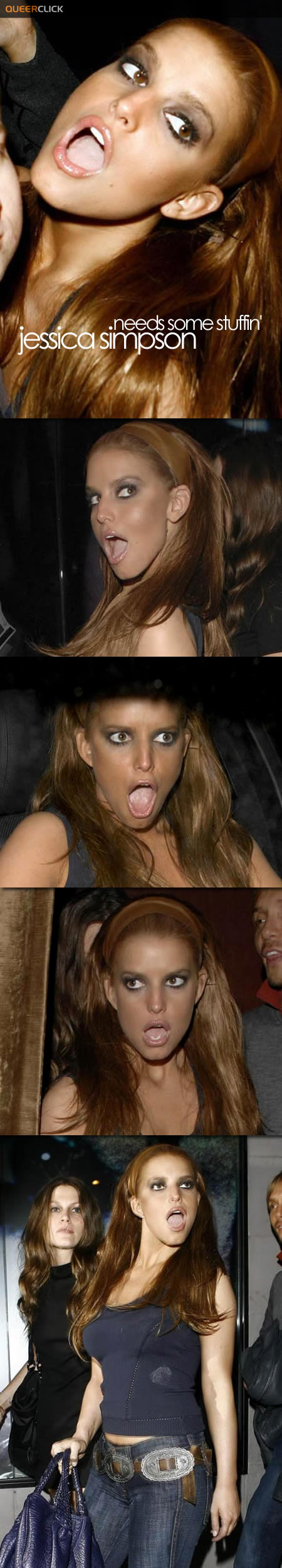Jessica Simpson's Mouth Itches