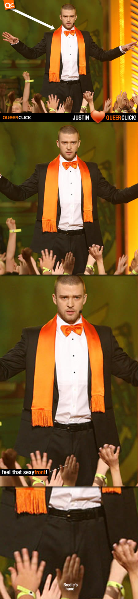 Justin Timberlake gets molested!