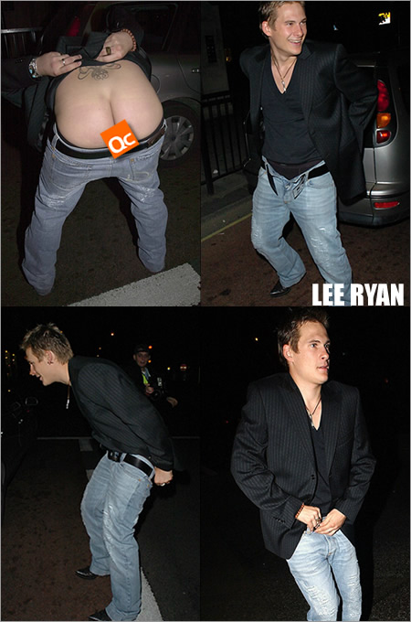 Lee Ryan flashing his butt