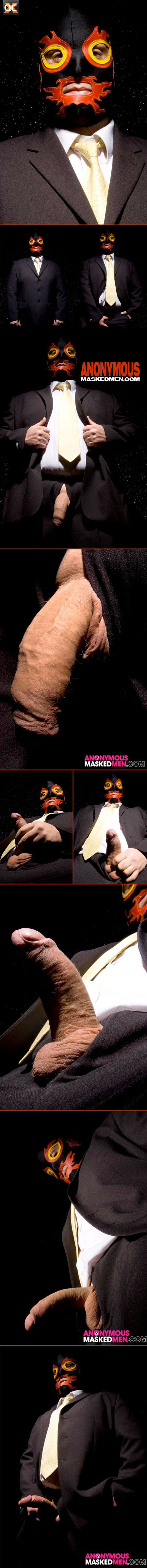 anonymous masked men suited stranger