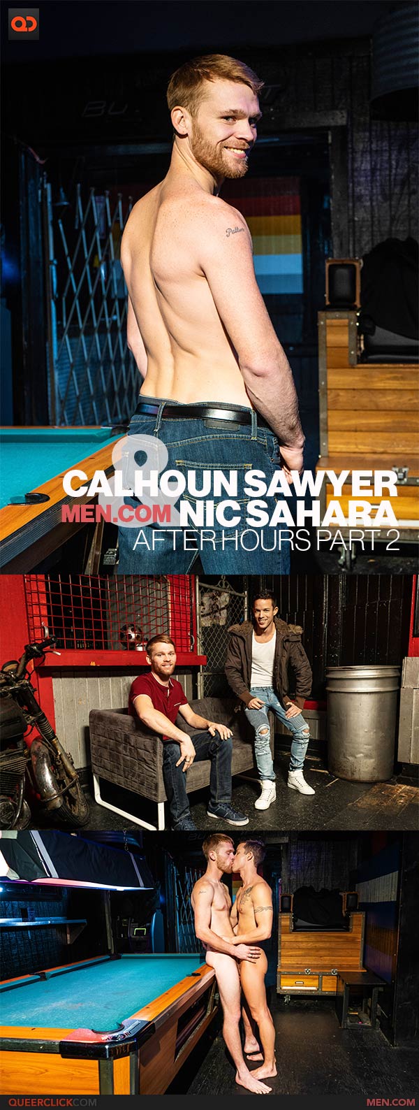 Men.com: Calhoun Sawyer and Nic Sahara - After Hours Part 2