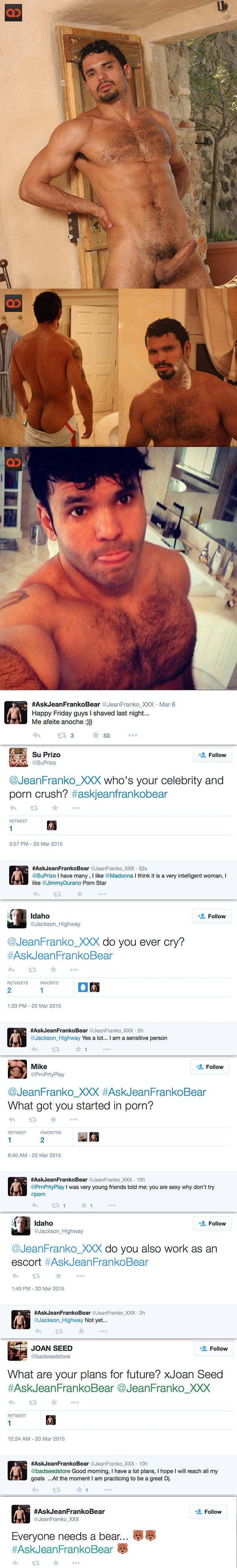 Spanish Porn Star Jean Franko Answers QC Readers Questions On Twitter - #AskJeanFrankoBear