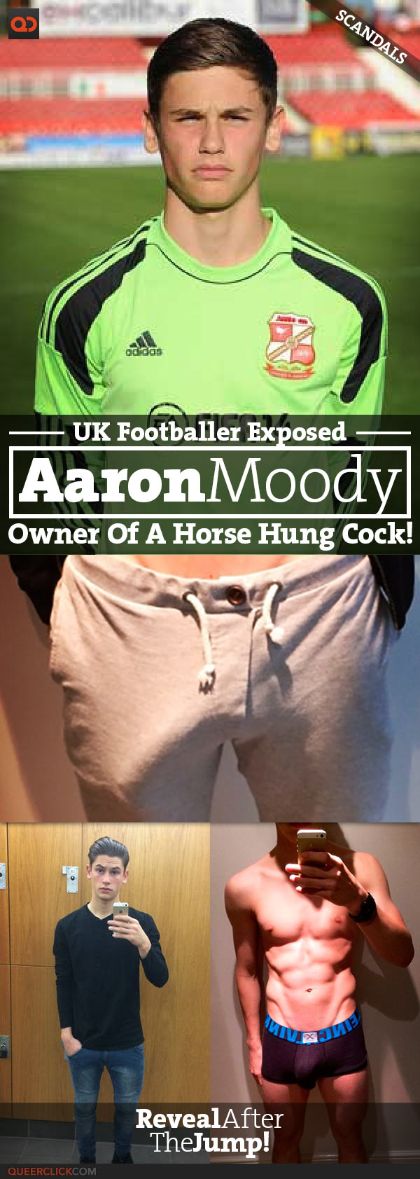 QC Scandals: UK Footballer Aaron Moody Unmasked As The Owner Of A Horse Hung Cock!