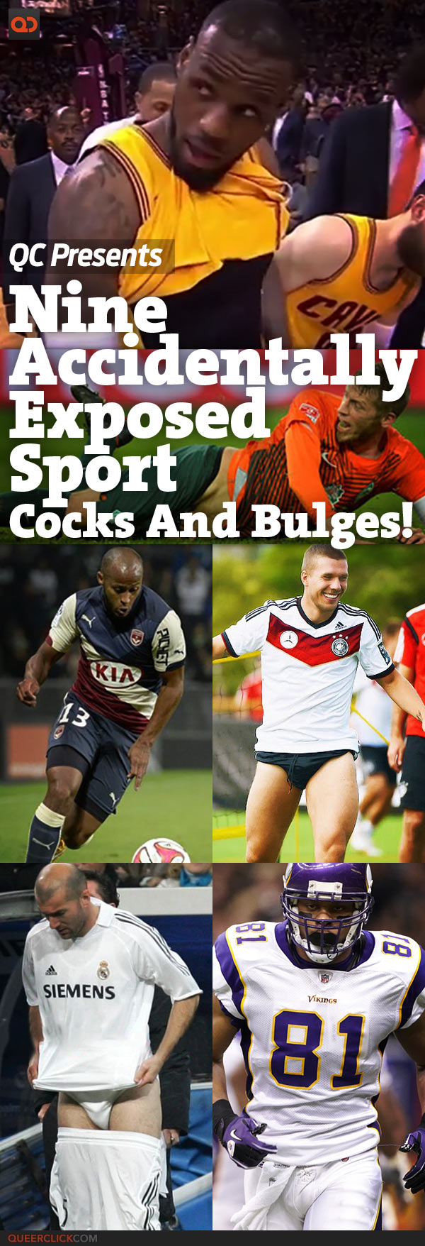 QC's 9 Accidentally Exposed Sport Cocks And Bulges!