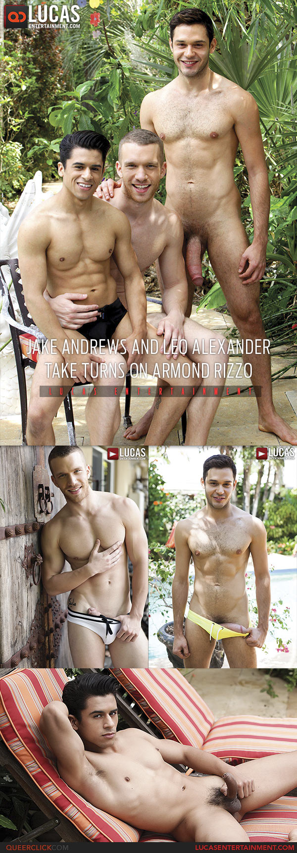 Lucas Entertainment: Jake Andrews And Leo Alexander Take Turns On Armond Rizzo
