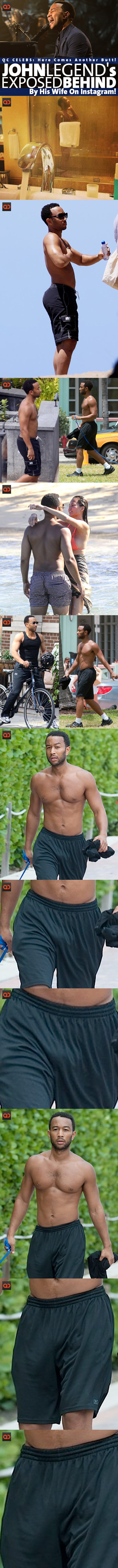 QC Celebs: Here Comes Another Butt! John Legend's Exposed Behind By His Wife On Instagram!