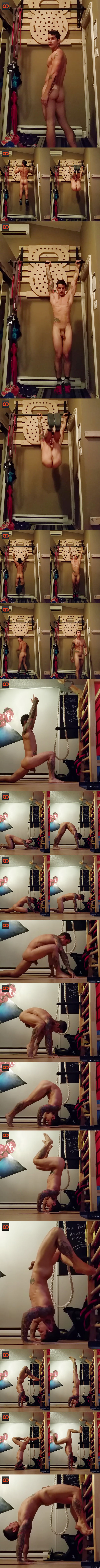 QC Exclusive: Pierre Fitch's Yoga And Pure Calisthenics Naked Routine!