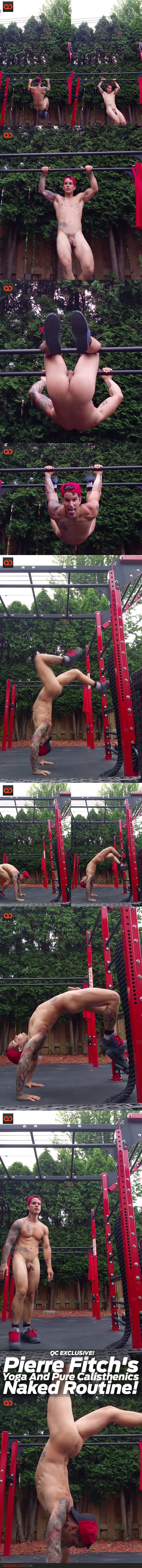 QC Exclusive: Pierre Fitch's Yoga And Pure Calisthenics Naked Routine!